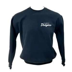 LOS ANGELES DODGERS Double Script Retro Logo MLB Pullover Crewneck, Sweatshirt